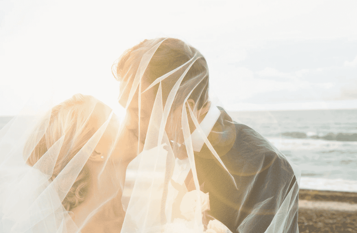 Événement de plage post-mariage