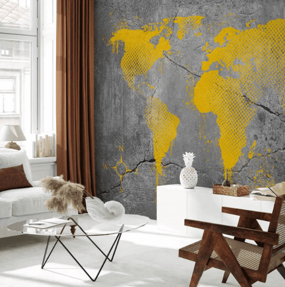 Fond d'écran de la carte du monde industriel