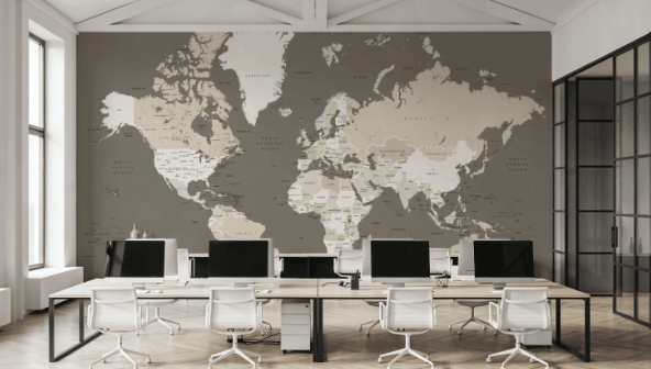 Fond d'écran de la carte du monde